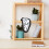 YiFudd Seat Type Twisted Clock Table Corner Decorative Clock Retro Wall Clock 5