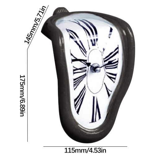 YiFudd Seat Type Twisted Clock Table Corner Decorative Clock Retro Wall Clock 2