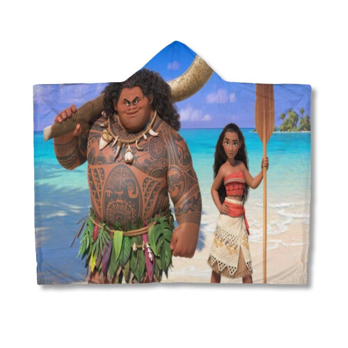 Κουβέρτα καπέλου Moana Sherpa Teen, εξαιρετικά απαλή και άνετη, κατάλληλη για ενήλικες