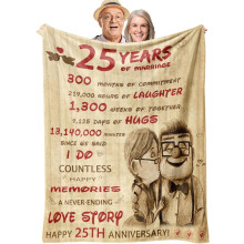 30. Hochzeitstag für Paare – 30. Hochzeitstag für Ehemänner – Geschenkideen zum 30. Hochzeitstag: Kuscheldecken (127 x 152 cm)