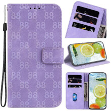 Telefoncover til Motorola Edge30Neo Double8Embossed Kickstand Kortholder PU-læder pungcover
