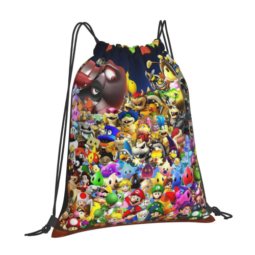 Τσάντες με κορδόνι Mario, αδιάβροχες αθλητικές σακούλες, σακίδιο πλάτης, 1