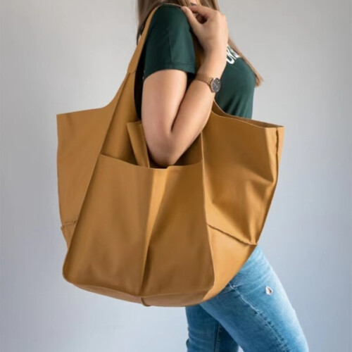 Μεγάλη τσάντα ώμου Δερμάτινη τσάντα Τσάντα Tote Τσάντα ώμου Γυναικεία τσάντα 1