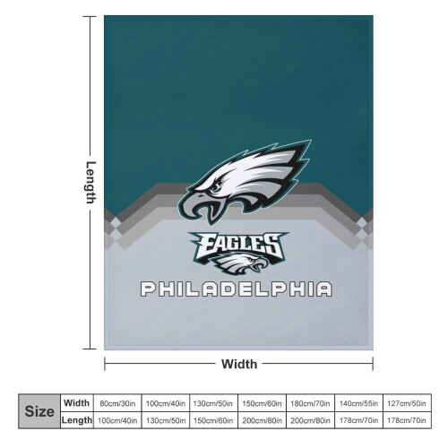 Κουβέρτα ποδοσφαίρου Philadelphia_Eagless Εξατομικευμένη φανελένια κουβέρτα για κρεβάτι, 2