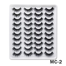 20 párů umělých řas, řasy, přirozené dramatické objemové prodloužení řas, umělé řasy, 3D make-up sada