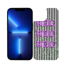 Beetlejuice kompatibelt med iPhone 13 telefoncover, lædercover med magnetisk lukning, flip-cover til mobiltelefon, kompatibel med iPhone 13, dobbelt