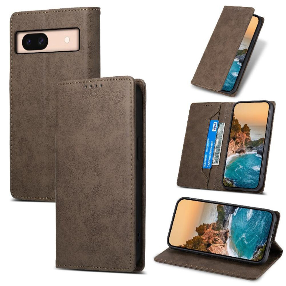 Flip Case For Google Pixel 8A Shockproof Kickstand Card Slot Business Casual Tpu 9395123451930