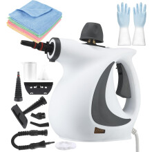 Handheld Steam Cleaner 10 in 1 Pressure Steamer for Home Kitchen Bathroom (Gray)