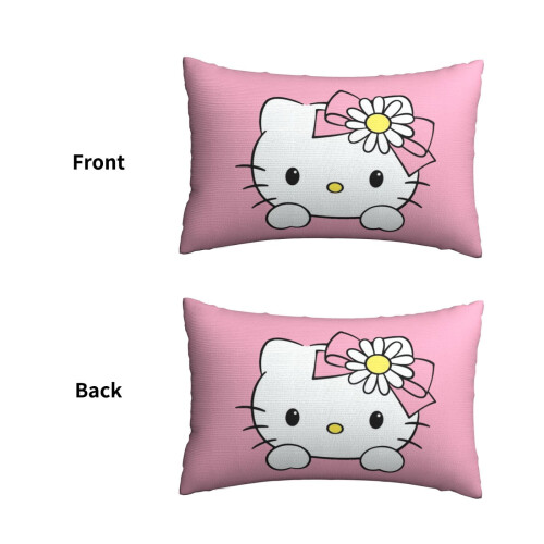 Χαριτωμένες μαξιλαροθήκες Hello Kitty για καναπέ, κρεβάτι, διακοσμητικές 1