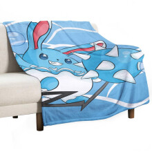 Azumarill Queen Size -peitto, yhteensopiva sängyn sisustuksen kanssa, erittäin pehmeä, kevyt ja viihtyisä plyysiflanellia tytöille ja pojille,
