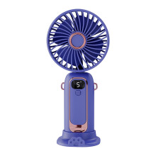 Ventilador ZKCCNUK, ventilador pequeño digital de mano con carga USB, plegable, mini ventilador de escritorio portátil, pequeño electrodoméstico