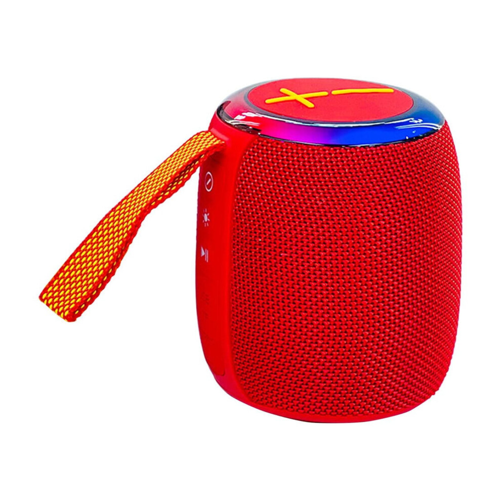 Paveos Enchanting Bluetooth Pendant Speaker With Colorful Lights, Card Slot & Wireless Functionality, Compatible With Backpacks, Ideal For Red 9395123551708