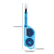 Anti Static Schoonmaken Tool End Face One Click For MPO MTP Universal Practical 600 Cycles Portable Tape Fiber Optic Cleaner
