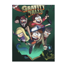 Gravity Falls -pehmoinen ja mukava heittohuopa, kevyt ja lämmin plyysiflanellihuopa ja -päiväpeitto sohvalle, vuodesohvalle, 80 x 60 cm