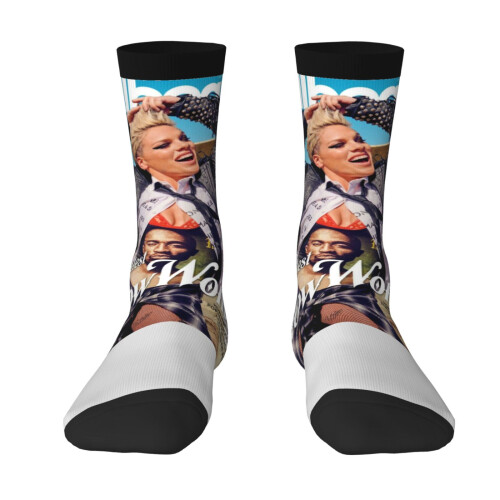 Alecia Beth Moore Ροζ Unisex Κάλτσες Πρωτότυπες Αστείοι Κάλτσες Πλάτης Δώρα για Άνδρες