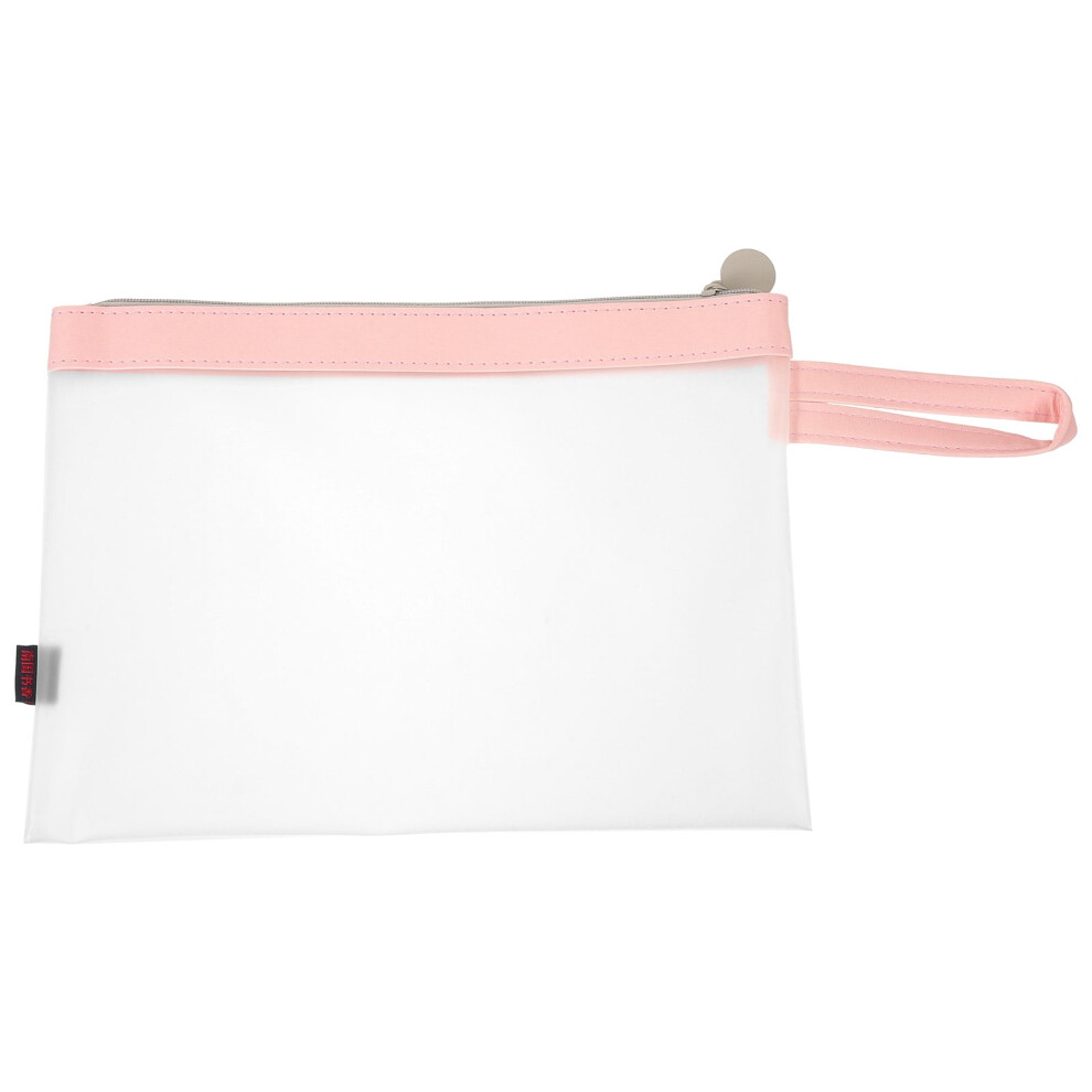 Guangmc Clear Makeup Bags Travel Cosmetic A5 Zipper Toiletries Pouch Large Container