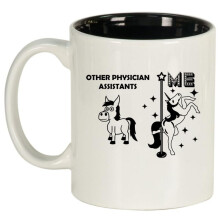 Physician Assistant Superstar Unicorn Funny Ceramic Coffee Mug Tea Cup Gift for Her, Him, Friend, Coworker, Wife, Husband (11oz White)