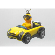 Christmas Ornament for Mario Kart Lakitu Sports Coupe Yellow Black