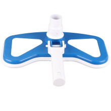 DEWIN Piezas de Cepillo de Cabezal de Vacío de Piscina de12 ', Herramienta de Cabezal de Vacío de Succión Curva Azul y Blanca para Piscina