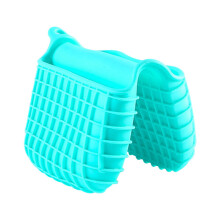 Ensemble de mini maniques de cuisine en silicone Poaug, gants isolants pour la cuisson et la pâtisserie, protection des doigts, mini pinces pour les