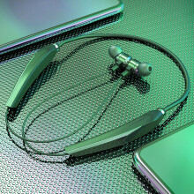 Avtoify Neck Bluetooth Earphone In-ear Stereo Surround Sound Sports Bluetooth Headset Army Green