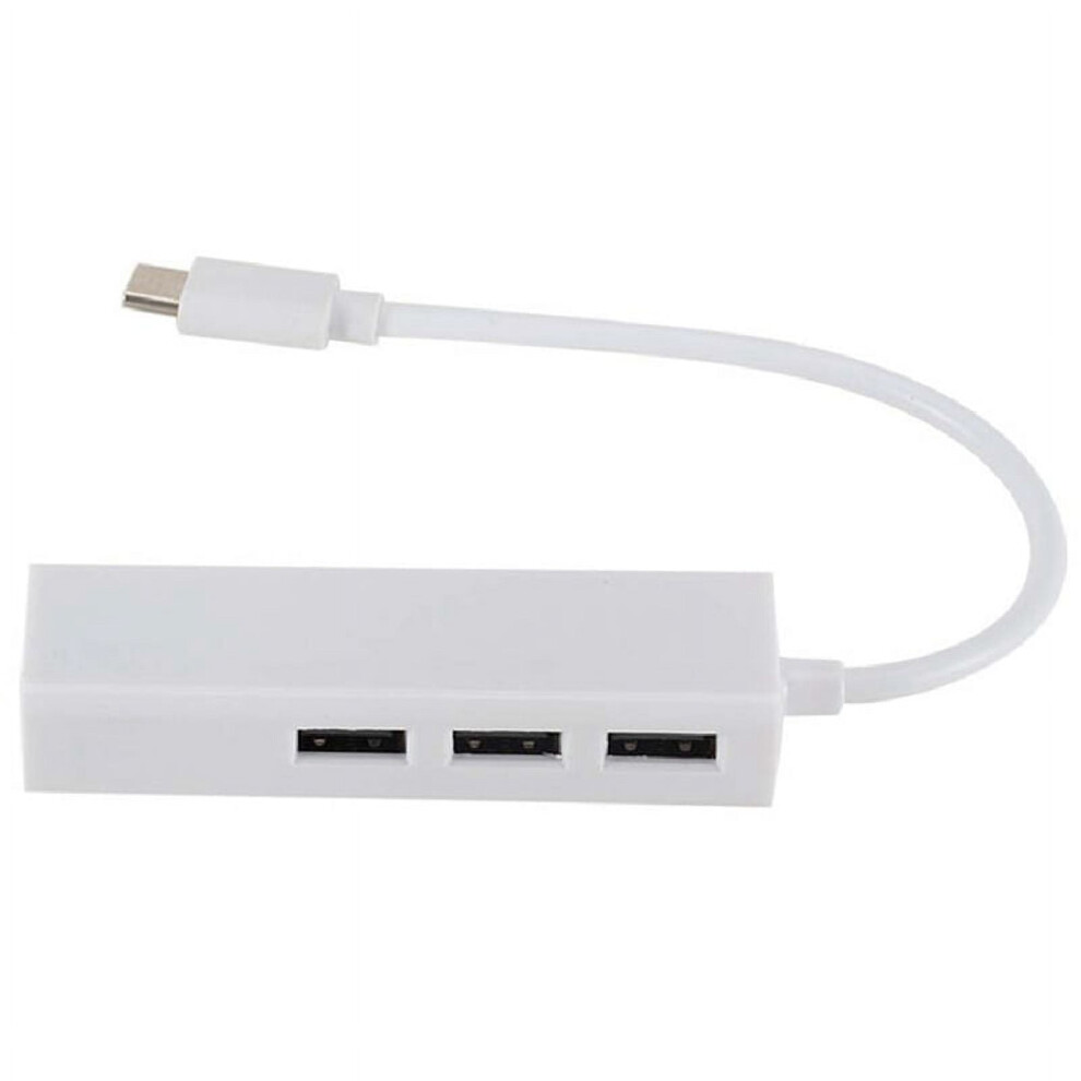 Typec To Usb2.0 100Gbe Hub Lan Rj45 Ethernet Network 3 Port Usb 2.0 9395123657400