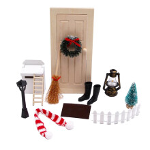 50 % rabatt! Tuscom dockhus 8 minihus juldekorationsset miniatyrscener Presenter till familjen