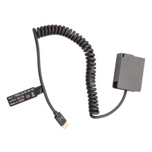 USB-C-adapter för kompatibel med Panasonic-kameror för FZ200, FZ300, G7, G85, GX8, G90, SIGMA FP, förläng fotograferingstiden för kreativ frihet