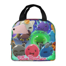 Sac à lunch isotherme Slime Rancher pour femmes et hommes, idéal pour le travail, les pique-niques, la plage et les voyages (noir).