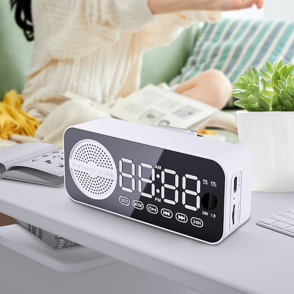 Gnobogi Bluetooth Sound System, Alarm Clock Speaker With Subwoofer, Portable Mini Desktop & Outdoor Audio, Compatible With Xxx 9071309600889