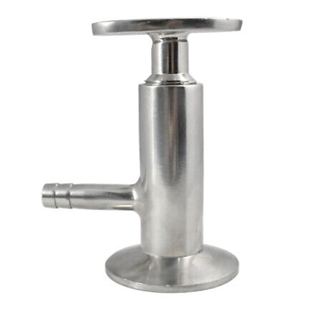 Mosiee 1/2Â Inch Sanitary Sample Valve 304 Stainless Steel 1.5Â Tri Clamp Ferrule End 9071309603330