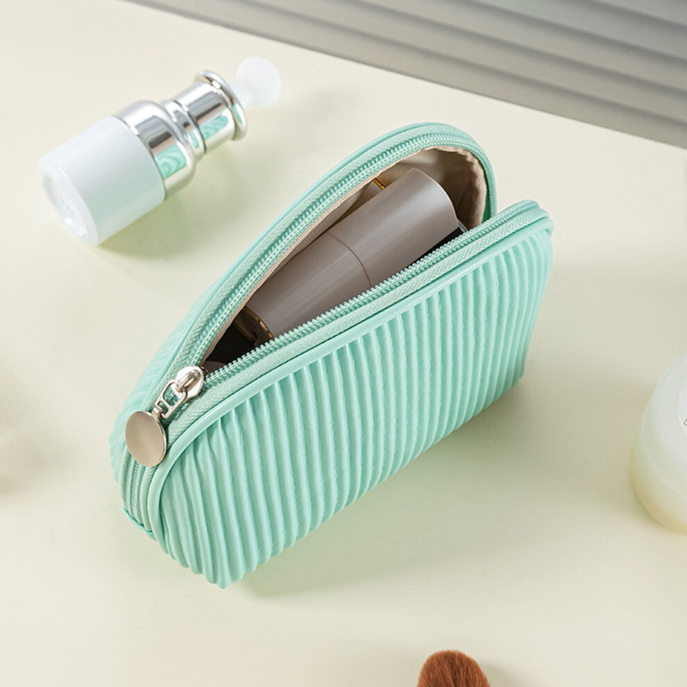 Clearance 50% ZKCCNUK Storage Makeup Bag Pleated Wash Bag Travel Portable Half Round Storage Bag Closet Organizers and Storage