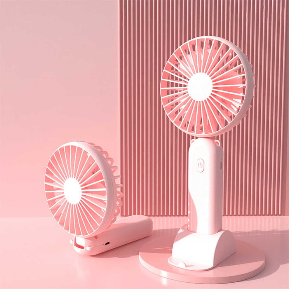 Flohua Mini Usb Handheld Fan - Reversible, 3 Speeds, Vertical Blowing, Folding & Portable - Compatible With Flohua 9071309603439
