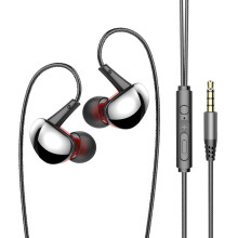 ZKCCNUK Ear Buds Sporthörlurar, In-Ear, Subwoofer, Trådbundna Hörlurar Med Mikrofon För Både Män Och Damer