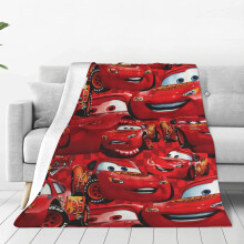 Couverture Lightning McQueen douce et moelleuse, idéale pour les voyages, la chambre, le salon, le canapé ou le bureau. Cadeau parfait en toute