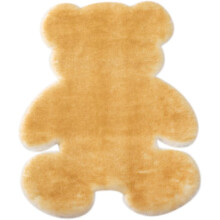 Teddy Bear Rugs, Ultra Soft Faux Fur Rugs, Shaggy Couch Cover Seat Cushion Furry Carpet for Bedroom, Living Room, Dorm, Yellow