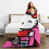 Hello Kitty Anime Μαλακή Φανελένια Κουβέρτα 102cm x 102cm - Ροζ Φλις για Κορίτσια, Ελαφριά 7