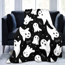 Couverture de la collection Halloween, jeté de lit en flanelle ultra doux et confortable pour garçons et filles, couverture légère pour enfants