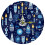 Hanukkah Acrylic Circular Wall Clock - Unique Design, Modern Style - 200 Characters 1