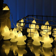 Federra Halloween Lights Party Lights Flashing Constant Outdoor Halloween Decorations Cute Rope Lights Outdoor Led Garden Lights White
