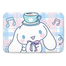 Tapis de bain Sanrio Anime, tapis de cuisine en flanelle ultra douce, tapis de bienvenue - 50 x 80 cm