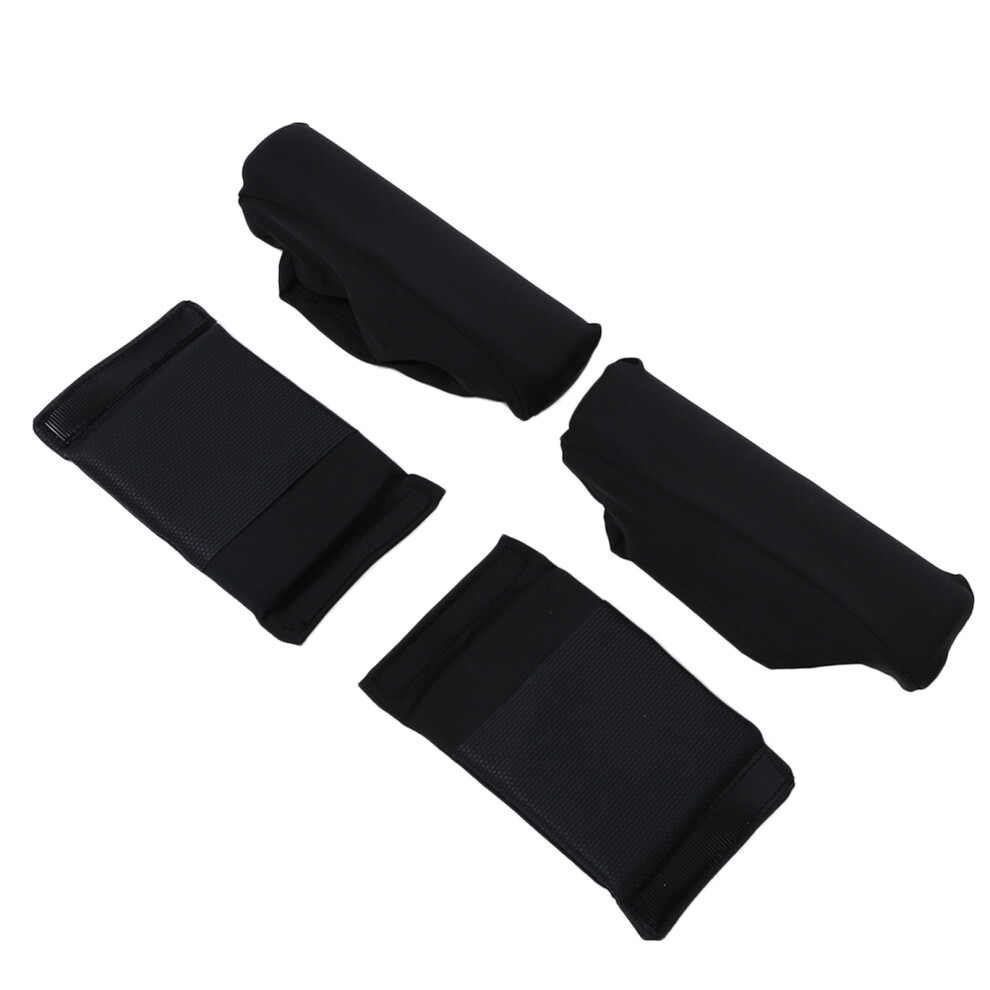 Black Non-Slip Soft Crutch Pads & Supports For Elderly,