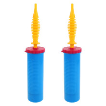 Lot de 2 gonfleurs de ballons compacts, petite pompe Ă air manuelle en plastique, 27,5 x 6 x 6 cm