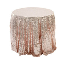 NAZISHW Pailletten-Tischdecke, klein, für runden Tisch