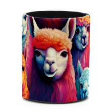 Blijf netjes en georganiseerd met deze cilindervormige pennenhouder en bureau-organizer voor make-up en knutselspullen, schattige alpaca.