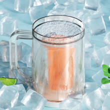 Cailmei Iced Cups Cold Drinks Cool Summer Beer Cups Ice Drinks Tea Cups Water Cups Handle Cups Cold Water Bottles White Free Size