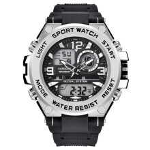 Montre homme Ausyst, étanche à 50 m, à quartz LED, sport, en promotion.
