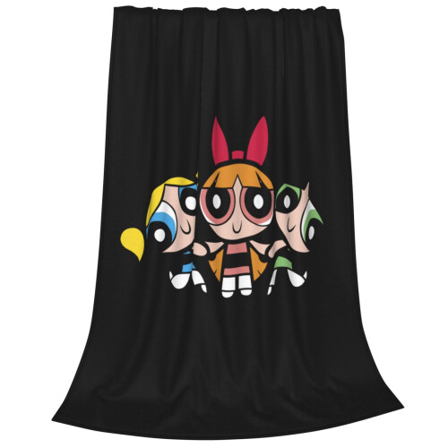 Κουβέρτα καναπέ φανέλας Powerpuff Girls, εξαιρετικά μαλακή θήκη από μικροφλις, 50"x60" 1