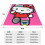 Hello Kitty Anime Μαλακή Φανελένια Κουβέρτα 102cm x 102cm - Ροζ Φλις για Κορίτσια, Ελαφριά 2