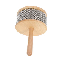 Metal Cabasa Percussion Instrument with Clear Loud Sound and Durable Construction for Music Education